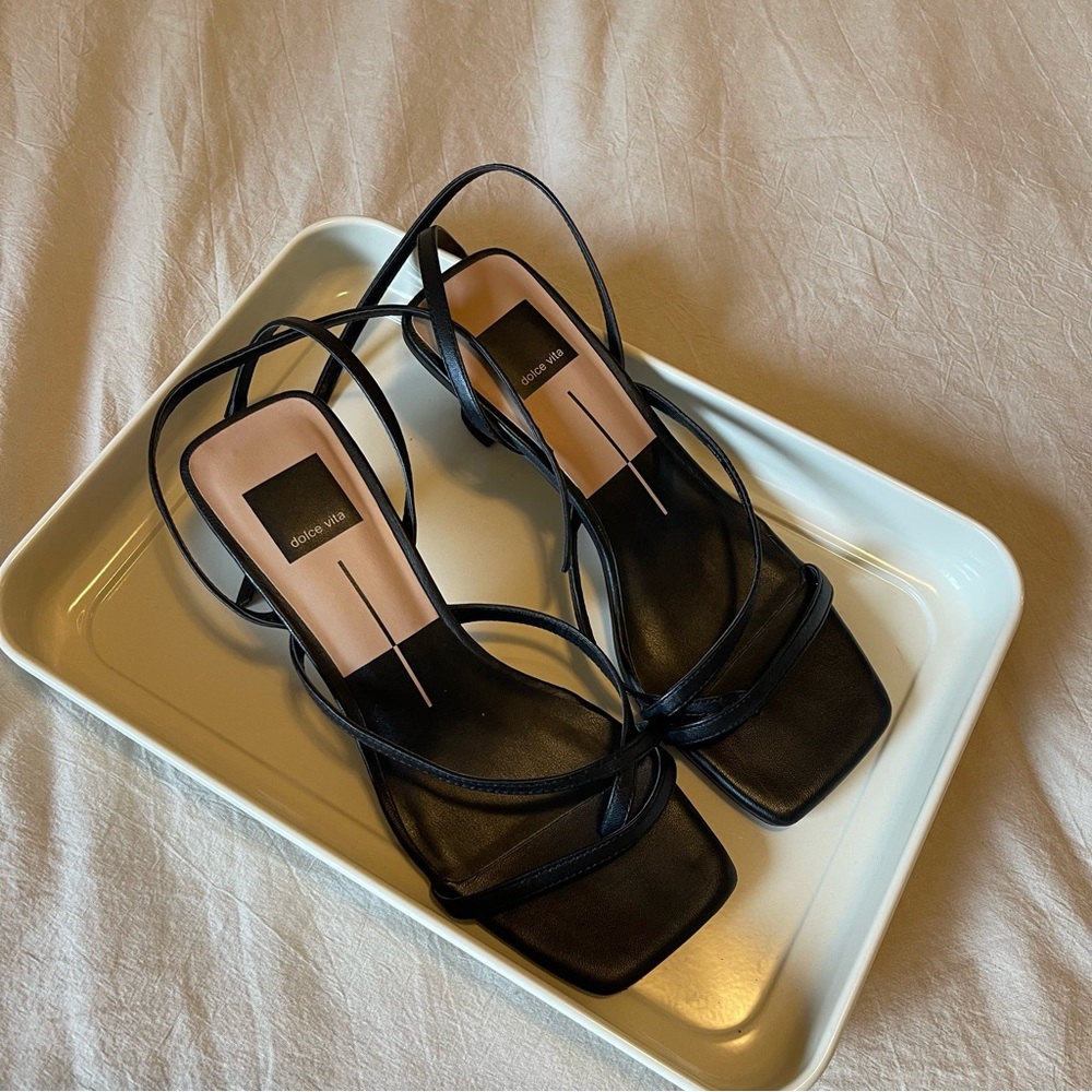 Dolce Vita Black Strappy Heels